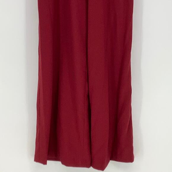 NEW! Dessy Collection Size 4 Spaghetti Strap Jumpsuit Burgundy $263 msrp J3-9 - Picture 8 of 10